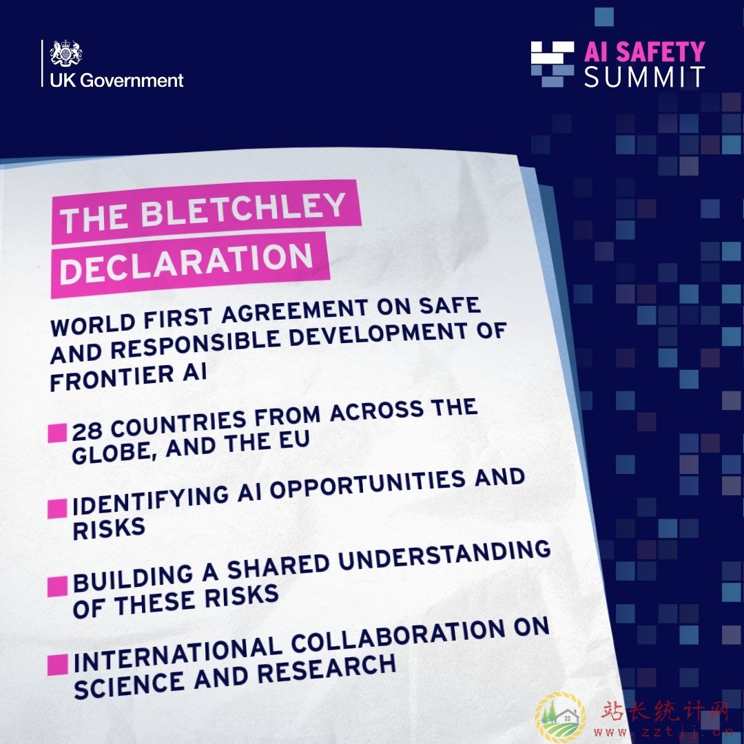 全球首届 AI 安全峰会召开：28 国签署《布莱切利宣言》！